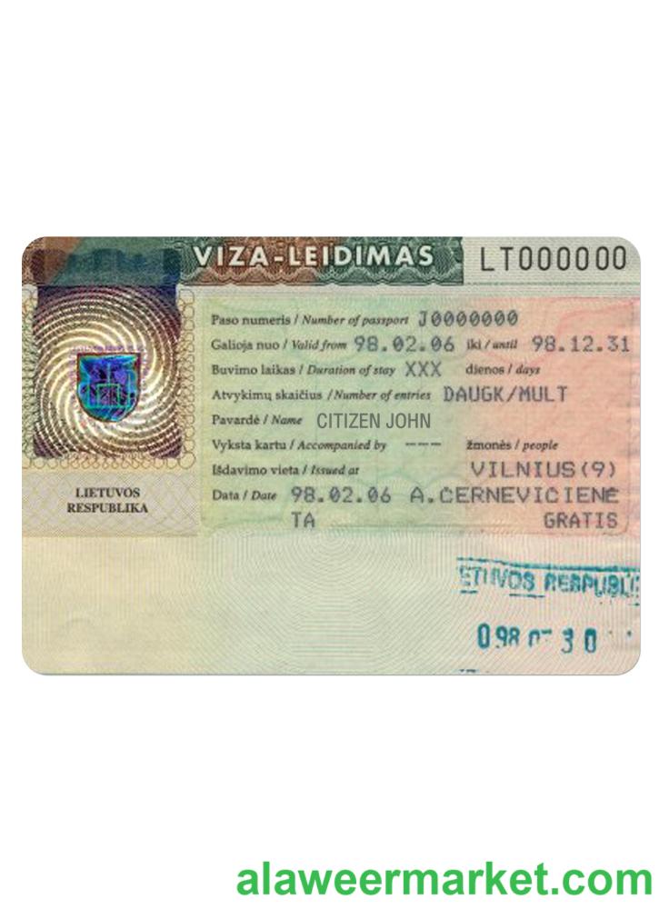 LITHUANIA travel visa